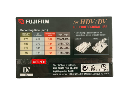 Nieuwe Fujifilm HDV / DV Tape 96 Minuten