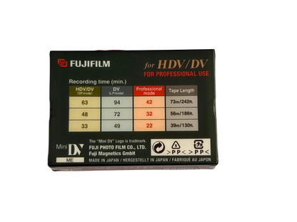Nieuwe Fujifilm HDV / MiniDV Tape 48 Minuten