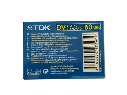 Nieuwe TDK MiniDV Tape - 60 Minuten